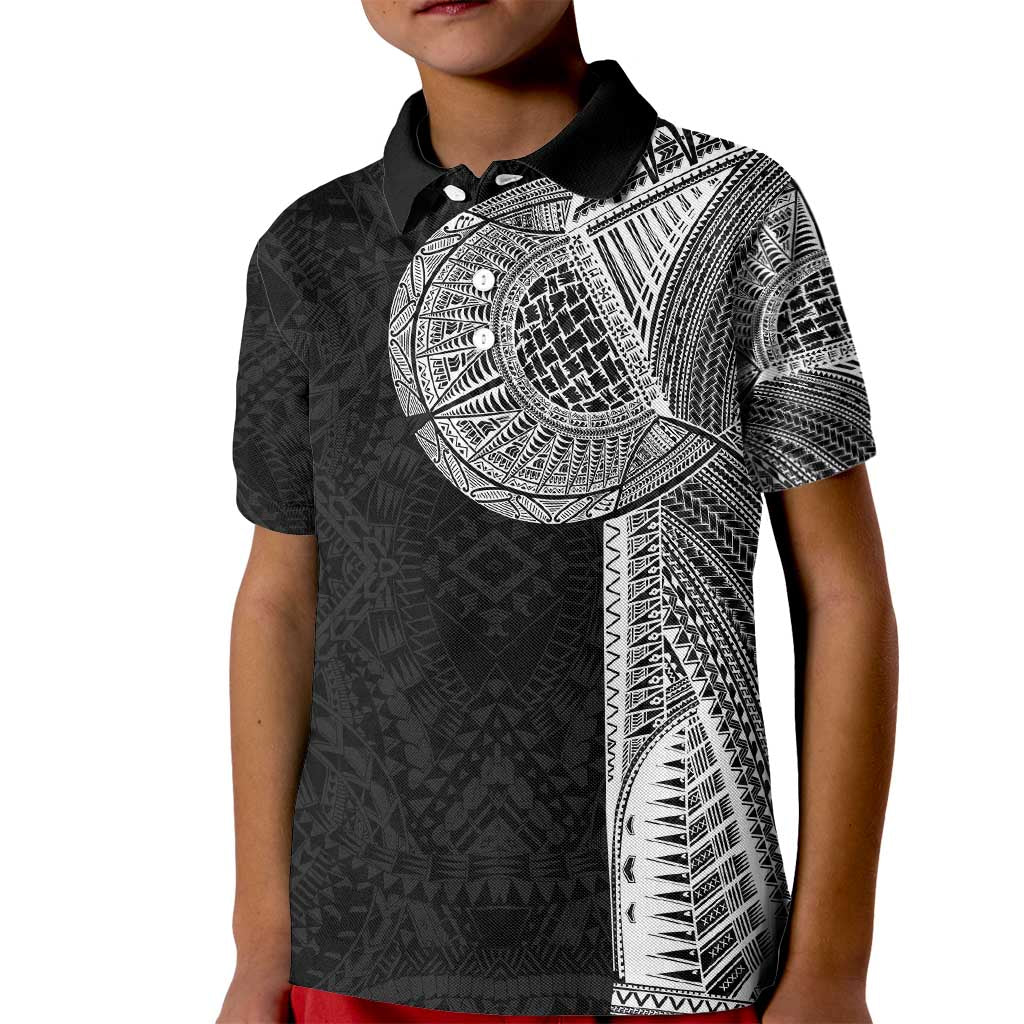 Samoan Tatau Kid Polo Shirt Art Tribal Traditional Tattoos - Polynesian Pride