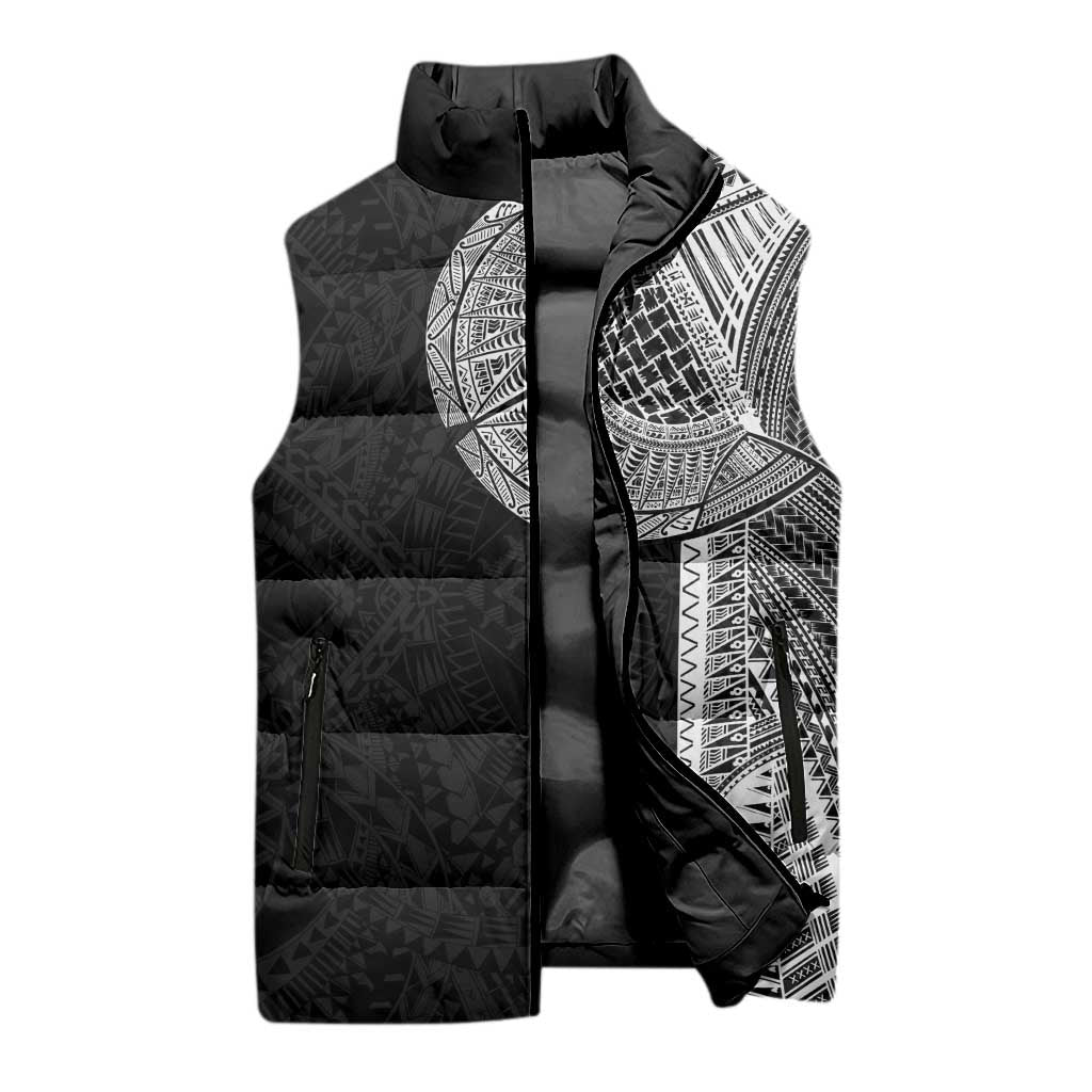 Samoan Tatau Sleeveless Puffer Jacket Art Tribal Traditional Tattoos LT03 - Polynesian Pride