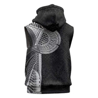 Samoan Tatau Sleeveless Zip Hoodie Art Tribal Traditional Tattoos - Polynesian Pride