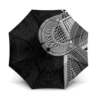 Samoan Tatau Umbrella Art Tribal Traditional Tattoos LT03 One Size Folded 11.42 inch Opened Diameter 37.4 inch Black - Polynesian Pride