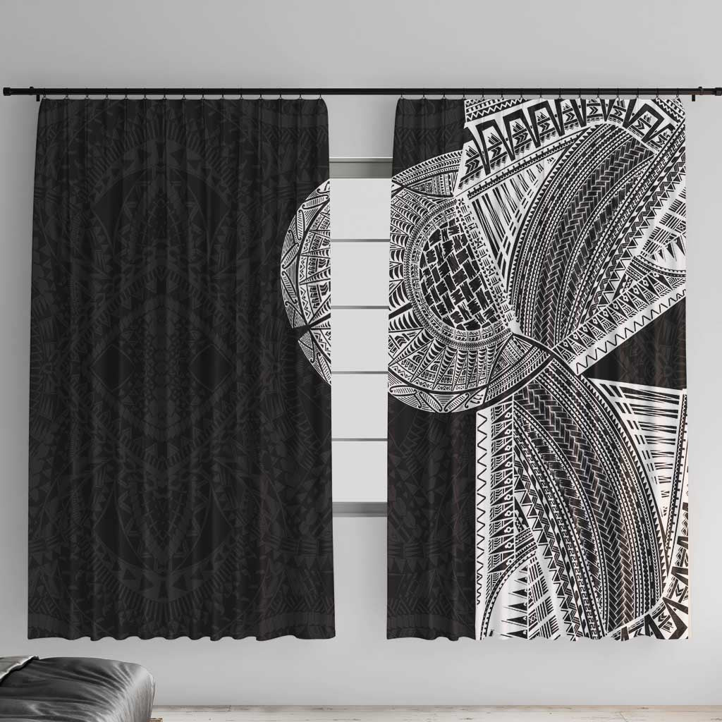 Samoan Tatau Window Curtain Art Tribal Traditional Tattoos - Polynesian Pride