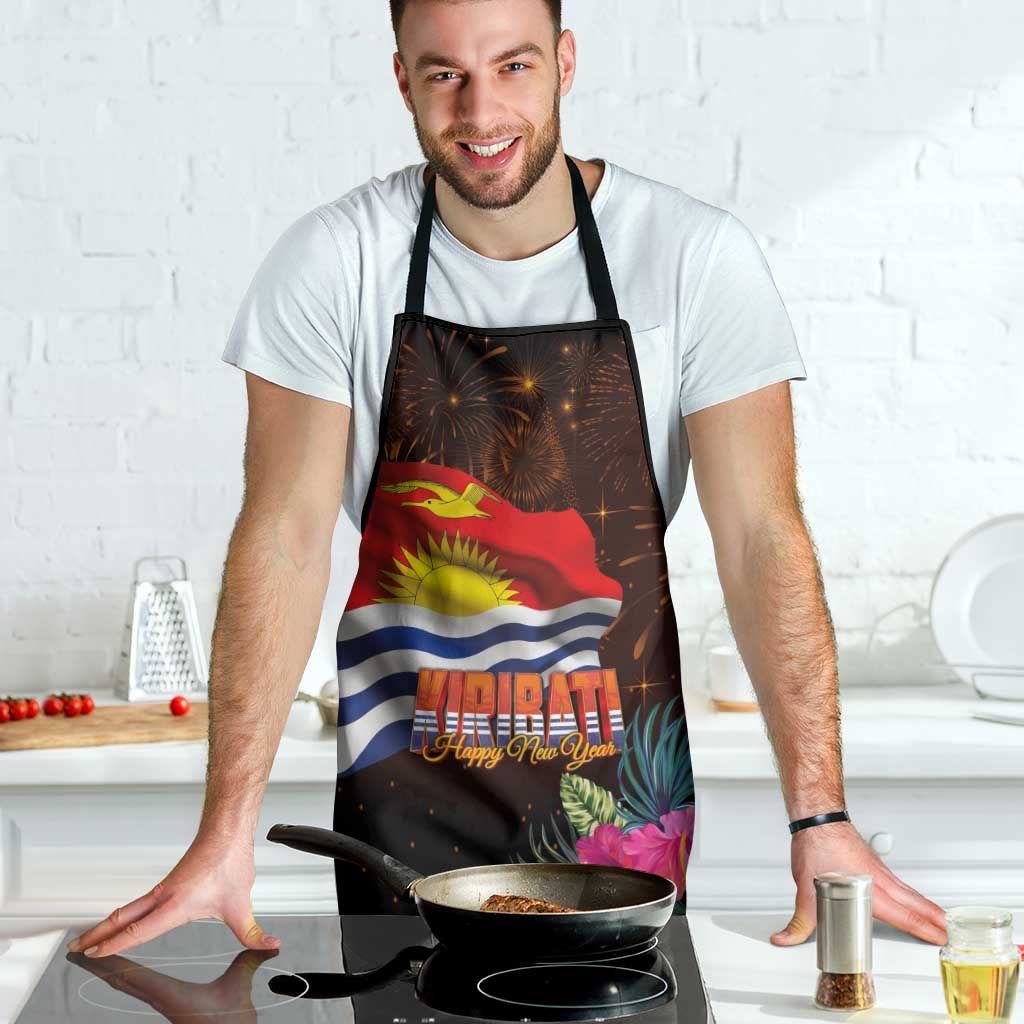 Kiribati Flag and Fireworks Apron First Place Welcome the New Year - Polynesian Pride