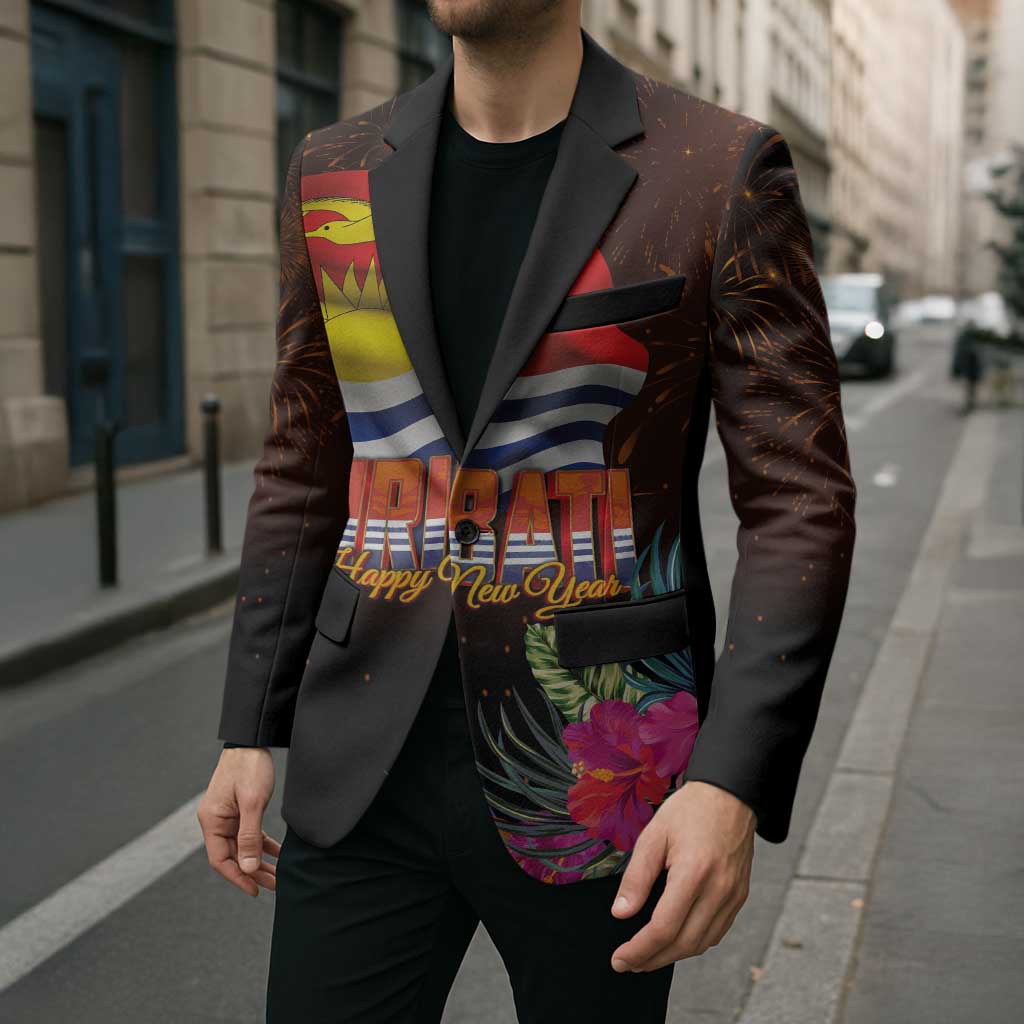 Kiribati Flag and Fireworks Blazer First Place Welcome the New Year - Polynesian Pride