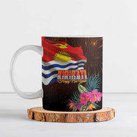 Kiribati Flag and Fireworks Ceramic Mug First Place Welcome the New Year - Polynesian Pride