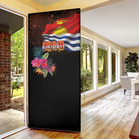 Kiribati Flag and Fireworks Door Cover First Place Welcome the New Year - Polynesian Pride
