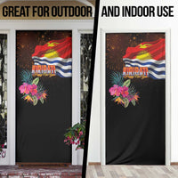 Kiribati Flag and Fireworks Door Cover First Place Welcome the New Year - Polynesian Pride