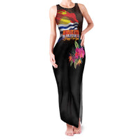Kiribati Flag and Fireworks Family Matching Tank Maxi Dress and Hawaiian Shirt First Place Welcome the New Year - Polynesian Pride