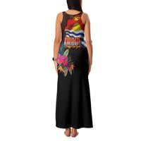 Kiribati Flag and Fireworks Family Matching Tank Maxi Dress and Hawaiian Shirt First Place Welcome the New Year - Polynesian Pride