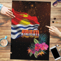 Kiribati Flag and Fireworks Puzzle First Place Welcome the New Year - Polynesian Pride