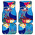 Personalised Haiti 220th Anniversary Independence Day Car Mats Ayiti Flower with Polynesian Pattern LT03 Blue - Polynesian Pride