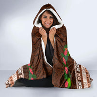 Pasifika Festival Auckland Hooded Blanket Polynesian Tribal with Pacific Pattern Brown Color LT03 - Polynesian Pride