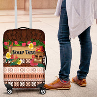 Pasifika Festival Auckland Luggage Cover Polynesian Tribal with Pacific Pattern Brown Color LT03 Brown - Polynesian Pride