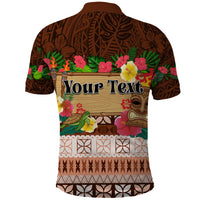 Pasifika Festival Auckland Polo Shirt Polynesian Tribal with Pacific Pattern Brown Color LT03 - Polynesian Pride