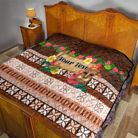 Pasifika Festival Auckland Quilt Polynesian Tribal with Pacific Pattern Brown Color LT03 - Polynesian Pride