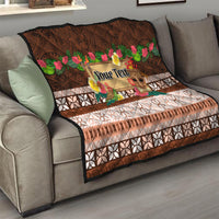 Pasifika Festival Auckland Quilt Polynesian Tribal with Pacific Pattern Brown Color LT03 - Polynesian Pride