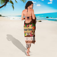 Pasifika Festival Auckland Sarong Polynesian Tribal with Pacific Pattern Brown Color LT03 - Polynesian Pride