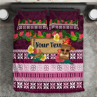 Pasifika Festival Auckland Bedding Set Polynesian Tribal with Pacific Pattern Pink Color LT03 Pink - Polynesian Pride