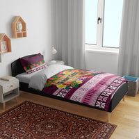 Pasifika Festival Auckland Bedding Set Polynesian Tribal with Pacific Pattern Pink Color LT03 - Polynesian Pride