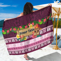Pasifika Festival Auckland Sarong Polynesian Tribal with Pacific Pattern Pink Color LT03 One Size 44 x 66 inches Pink - Polynesian Pride