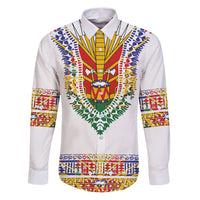 Haiti Flag Traditional Dashiki Family Matching Puletasi and Hawaiian Shirt White Color - Polynesian Pride