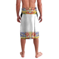 Haiti Flag Traditional Dashiki Lavalava White Color - Polynesian Pride