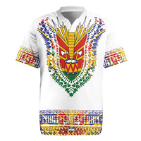 Haiti Flag Traditional Dashiki Rugby Jersey White Color - Polynesian Pride
