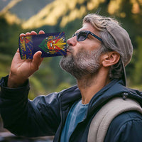 Haiti Flag Traditional Dashiki 4 in 1 Can Cooler Tumbler Black Color - Polynesian Pride