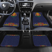 Haiti Flag Traditional Dashiki Car Mats Black Color - Polynesian Pride