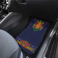Haiti Flag Traditional Dashiki Car Mats Black Color - Polynesian Pride
