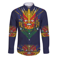 Haiti Flag Traditional Dashiki Family Matching Puletasi and Hawaiian Shirt Black Color - Polynesian Pride