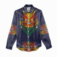 Haiti Flag Traditional Dashiki Women Casual Shirt Black Color - Polynesian Pride