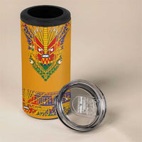 Haiti Flag Traditional Dashiki 4 in 1 Can Cooler Tumbler Yellow Color - Polynesian Pride