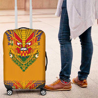 Haiti Flag Traditional Dashiki Luggage Cover Yellow Color - Polynesian Pride
