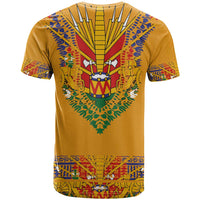 Haiti Flag Traditional Dashiki T Shirt Yellow Color - Polynesian Pride