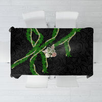 Hawaii Maile Lei Tablecloth Aloha Black Color