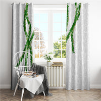 Hawaii Maile Lei Window Curtain Aloha White Color
