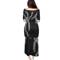 Hawaii Maile Lei Puletasi Aloha Grayscale Color