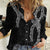 Hawaii Maile Lei Women Casual Shirt Aloha Grayscale Color
