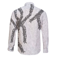 Hawaii Maile Lei Family Matching Mermaid Dress and Hawaiian Shirt Aloha The Grey Color