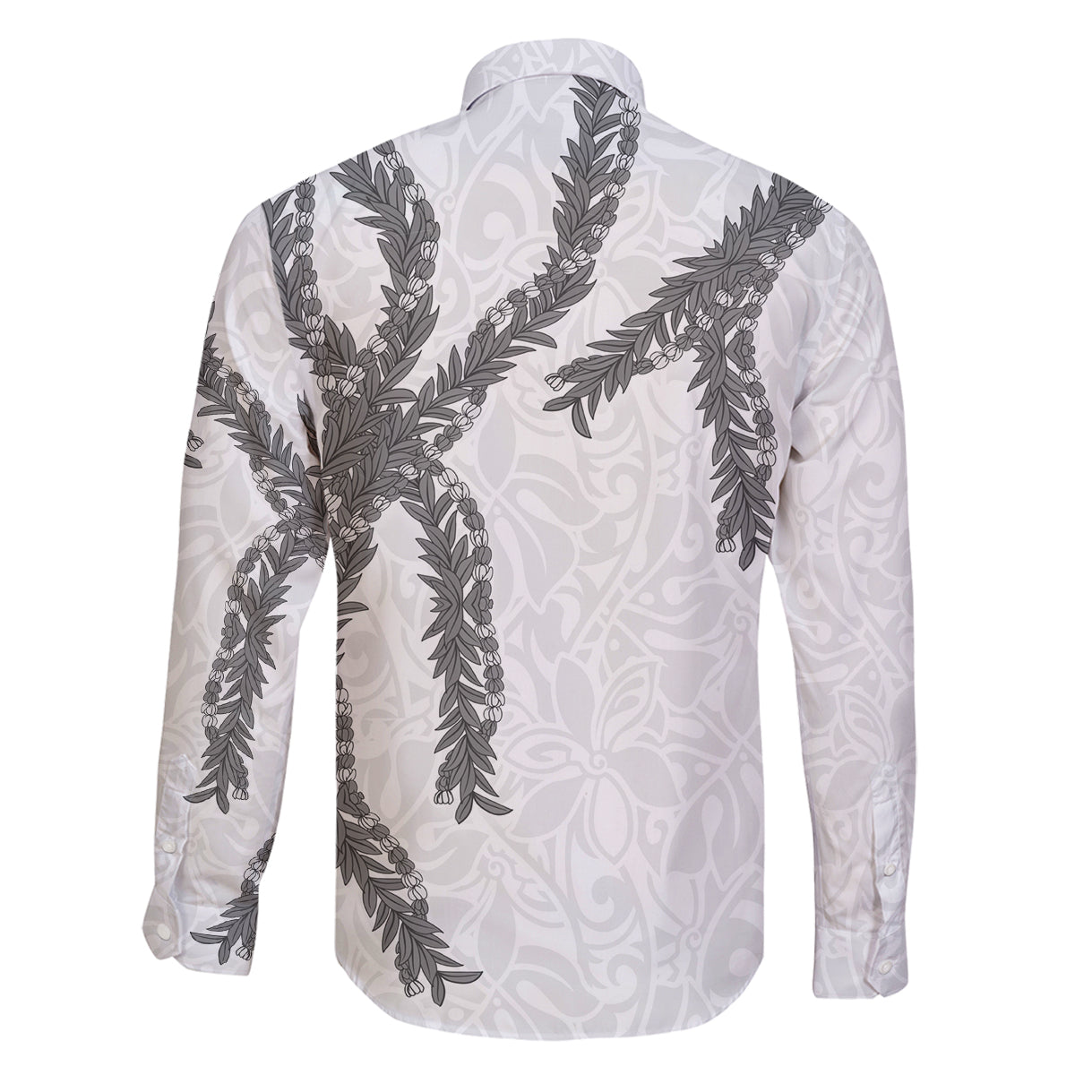 Hawaii Maile Lei Family Matching Off Shoulder Maxi Dress and Hawaiian Shirt Aloha The Grey Color