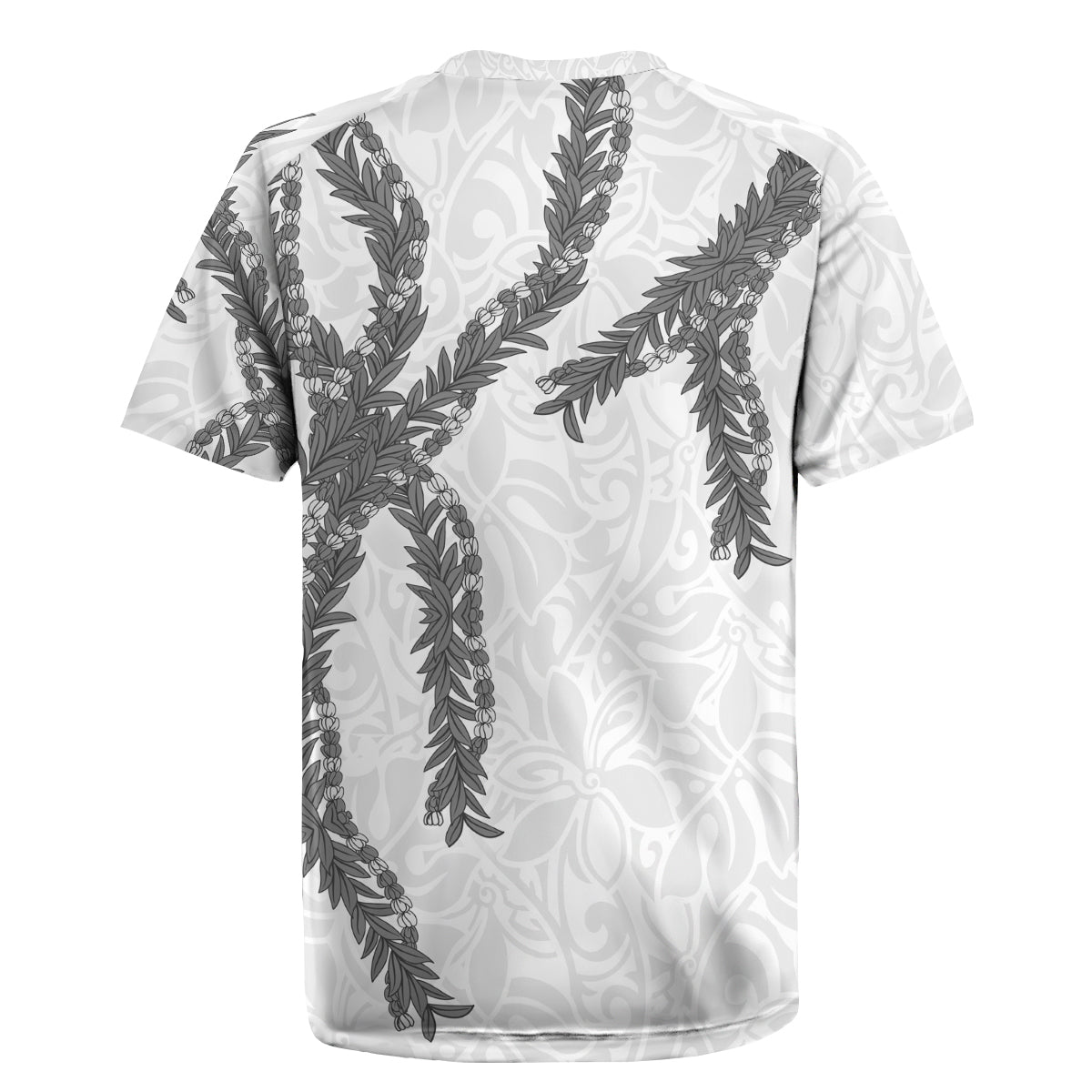 Hawaii Maile Lei Rugby Jersey Aloha The Grey Color