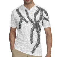 Hawaii Maile Lei Rugby Jersey Aloha The Grey Color