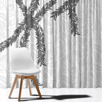 Hawaii Maile Lei Window Curtain Aloha The Grey Color