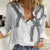 Hawaii Maile Lei Women Casual Shirt Aloha The Grey Color