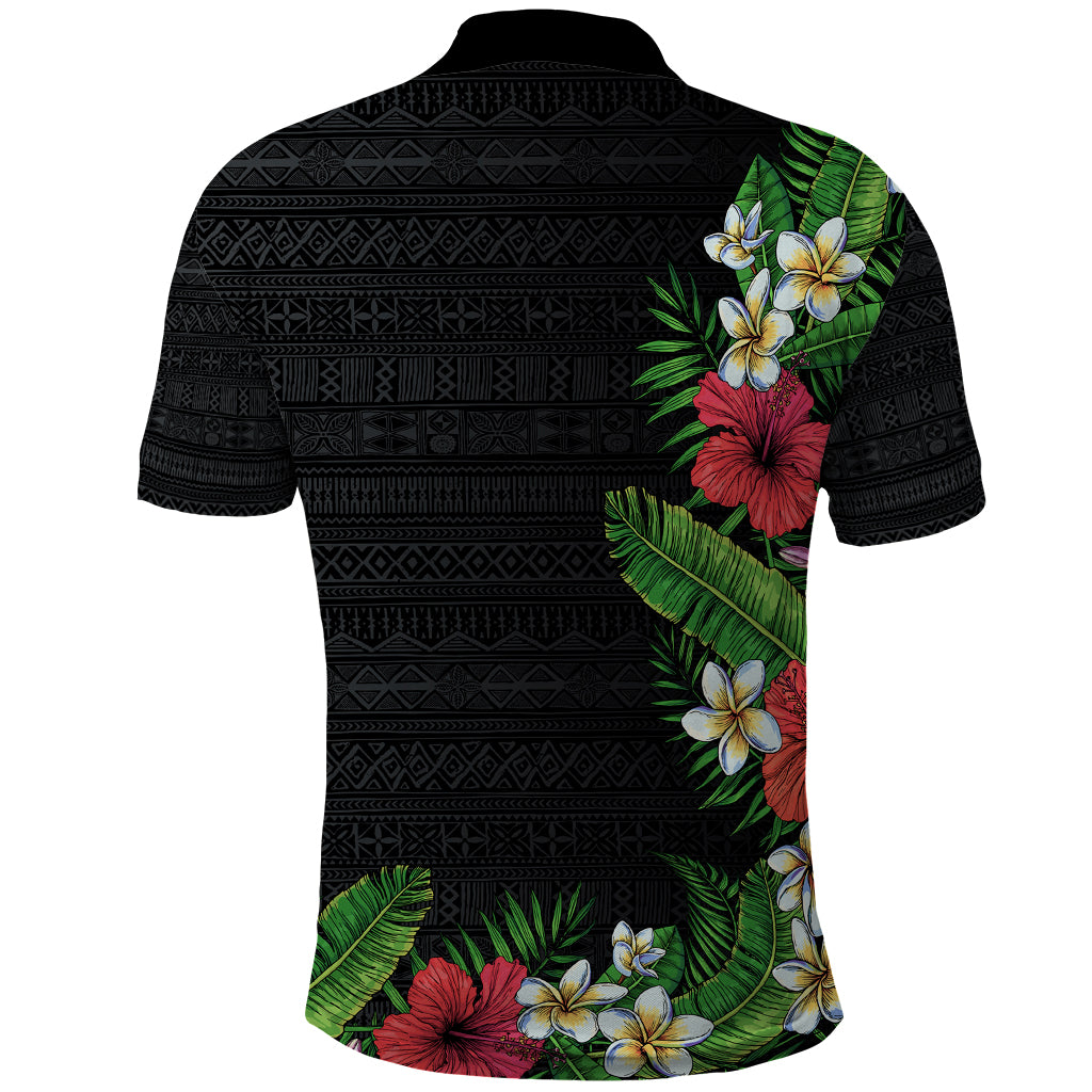Hawaii Tropical Flowers and Leaves Polo Shirt - Tapa Pattern Colorful Mode LT03 - Polynesian Pride