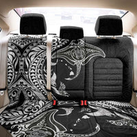 Hawaiian Manta Ray and Polynesian Tribal Tattoo Back Car Seat Cover Black Color LT03