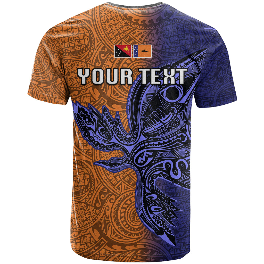 Custom Papua New Guinea New Ireland Province T Shirt PNG Birds Of Paradise Polynesian Arty Style LT03 - Polynesian Pride