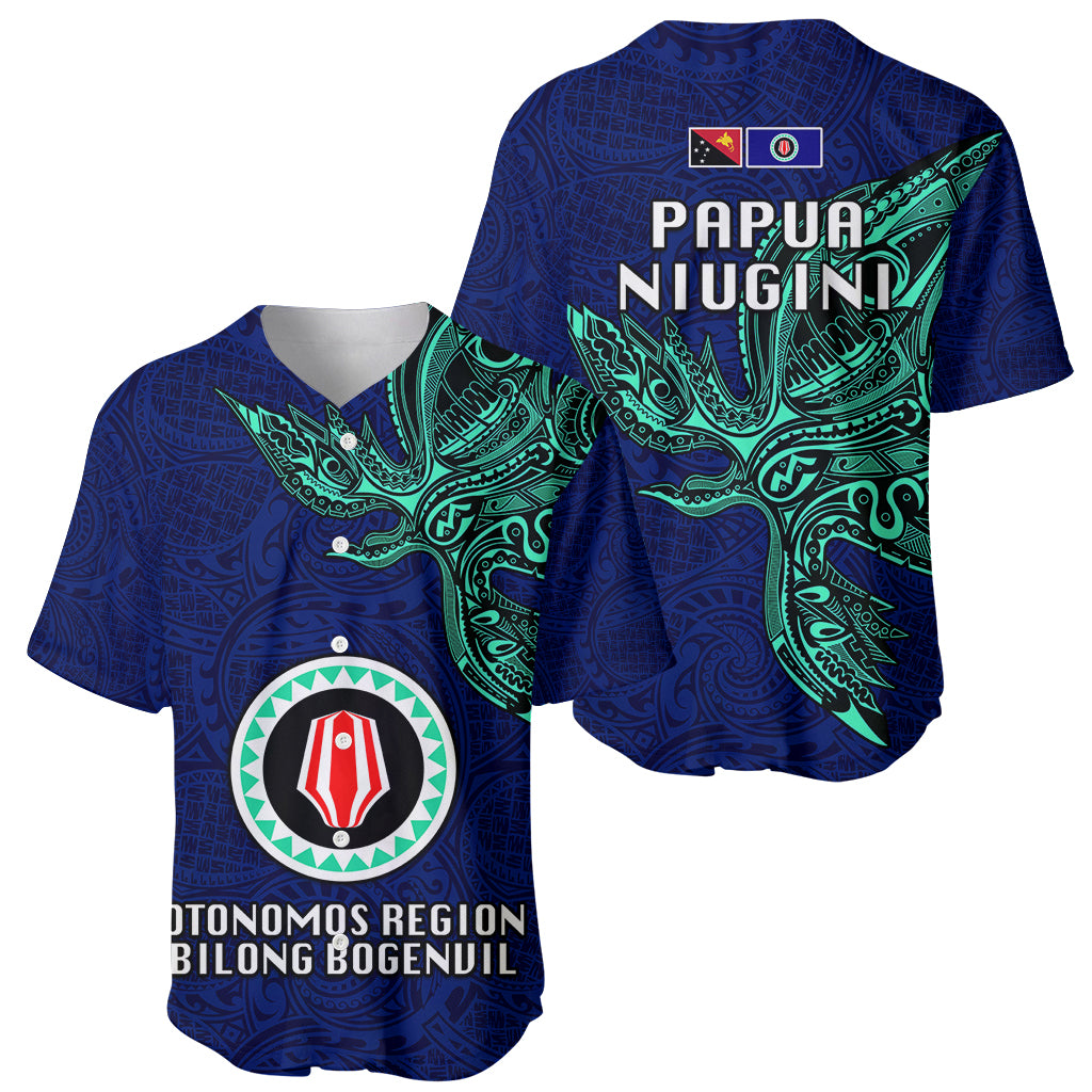 Papua New Guinea Bougainville Baseball Jersey PNG Birds Of Paradise Polynesian Arty Style LT03 - Polynesian Pride