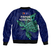 Papua New Guinea Bougainville Bomber Jacket PNG Birds Of Paradise Polynesian Arty Style LT03 - Polynesian Pride