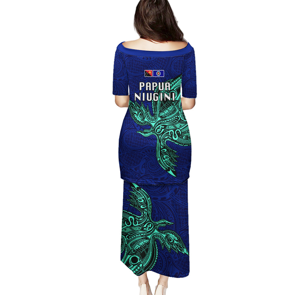 Papua New Guinea Bougainville Puletasi PNG Birds Of Paradise Polynesian Arty Style LT03 - Polynesian Pride